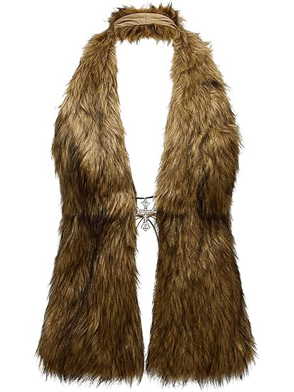 Women's Faux Fur Backless Cami Top