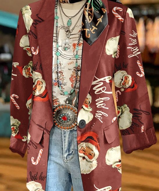 Retro Classic Santa Claus Coat Suit
